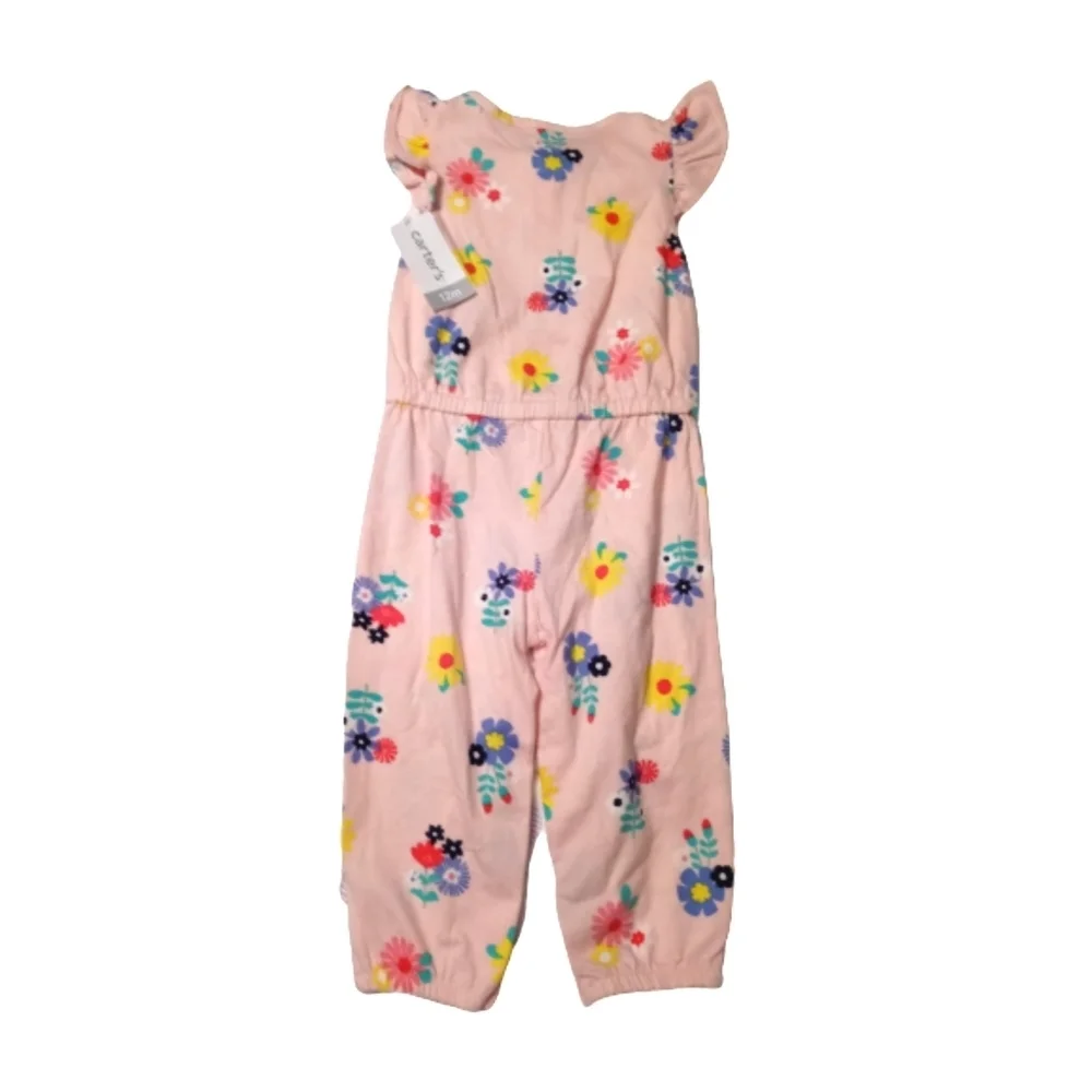 Carter's Floral Jumpsuit Sz 12 Months
